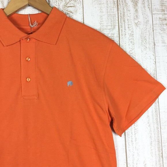 【Men's S オレンジ系】 Mountain Khaki ( マウンテンカーキ ) バイソン ポロシャツ Bison Polo Shirts 生産終了モデル International Men's Cantaloupe コットン ショートスリーブシャツ インナー - 【公式】2ndGEAR（セカンドギア）Webショップ【登山用品・アウトドア用品専門 買取販売店】