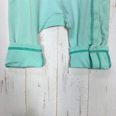 【Baby's 18M グリーン系】 Patagonia ( パタゴニア ) オーガニックコットン ストライプ ロンパース Organic Cotton Stripe Romper オーガニックコットン ウェア オールインワン つなぎ z00059876  オールインワン