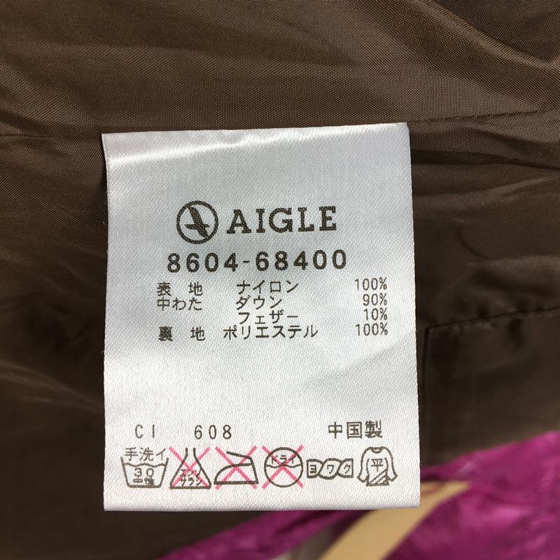 【女款M紫色】Aigle羽绒服连帽派克大衣8604-68400女式羽绒保暖外套上衣