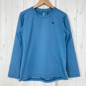 【女式 S 海军蓝色系】Finetrack ( 法恩特拉克 ) Draut Quad 长袖涤纶服饰 上衣 内衣 衬衫 长袖T恤 圆领 合成纤维 z00059217 合成纤维 长袖T恤 圆领