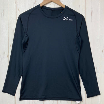 【Women's L ブラック系】 Cw-X ( シーダブリューエックス ) スポーツトップ セカンドボディ2.0 ポリエステル ウェア トップス インナー シャツ ロングスリーブTシャツ クルーネック 化繊 z00058463  化繊 ロングスリーブTシャツ クルーネ