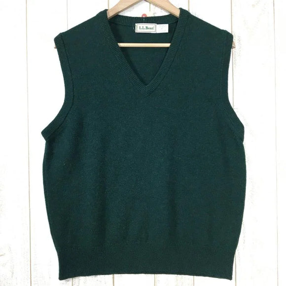【Men's M グリーン系】 Llbean ( エルエルビーン ) スコティッシュ ラムウール ニット ベスト Scottish Lambwool Knit Vest セーター スコットランド製 Men's ウール ベスト トップス ウェア - 【公式】2ndGEAR（セカンドギア）Webショップ【登山用品・アウトドア用品専門 買取販売店】