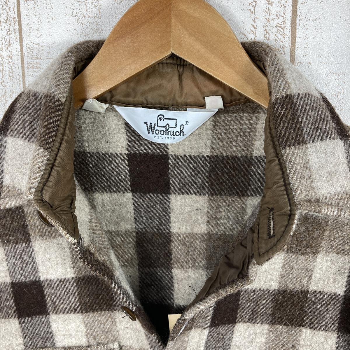 【Women's M ブラウン系】 Woolrich ( ウールリッチ ) ウールシャツ レディース Wool Shirt Ws ビンテージ 入手困難 International Women's  ウール ロングスリーブシャツ インナー シャツ トップス ウェア