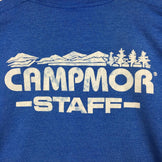 【Men's L ブルー系】 キャンプモア スタッフ Tシャツ Campmor Staff T-Shirts アメリカ製 米国ニュージャージー州のアウトドアショップ 希少なアウトドアtシャツ フルーツオブザルームボディ 非売品 ビンテージ 入手困難 Interna - 【公式】2ndGEAR（セカンドギア）Webショップ【登山用品・アウトドア用品専門 買取販売店】