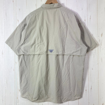 【Men's XL ベージュ系】 Columbia ( コロンビア ) バハマ 2 ショートスリーブ シャツ Bahama II Short Sleeve Shirt PFGシリーズ ナイロン ウェア トップス インナー シャツ ショートスリーブシャツ 化繊 z000 - 0