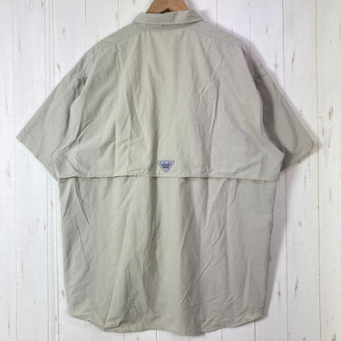 【Men's XL ベージュ系】 Columbia ( コロンビア ) バハマ 2 ショートスリーブ シャツ Bahama II Short Sleeve Shirt PFGシリーズ ナイロン ウェア トップス インナー シャツ ショートスリーブシャツ 化繊 z000