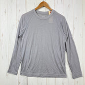 【Unisex S グレー系】 Yamatomichi ( 山と道 ) 100% ライトメリノ ロングスリーブ 100% Light Merino Long Sleeve Silver Cloud メリノウール ウェア トップス インナー シャツ ロングスリーブTシ