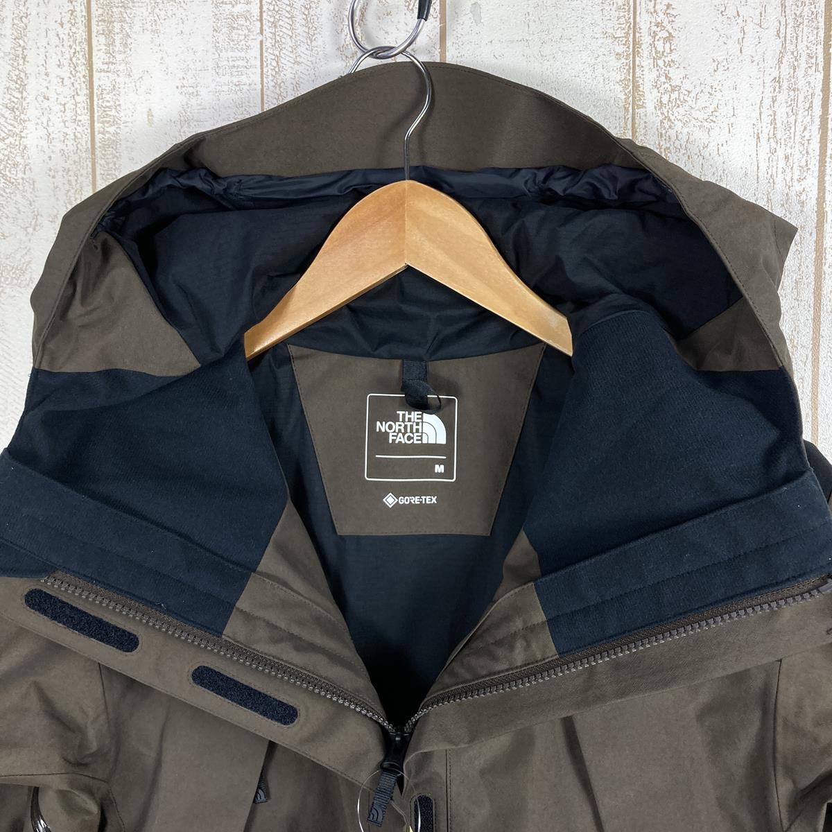 【女款M棕色】The North Face Mountain Jacket Gore-Tex 硬壳连帽衫 NPW61800 亚洲女式硬壳外套