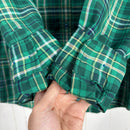 【Women's M グリーン系】 Montbell ( モンベル ) WIC. ライト ロングスリーブ シャツ ウィメンズ WIC. Light Long Sleeve Shirt Women's 吸汗速乾 UVカット チェック柄 ポリエステル ウェア トップス イン-7