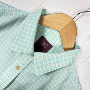 【Women's M グリーン系】 Mizuno ( ミズノ ) ロングスリーブ チェックシャツ ポリエステル ウェア トップス インナー シャツ ロングスリーブシャツ 化繊 z00055013  化繊 ロングスリーブシャツ インナー シャツ トップス ウェア