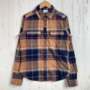 【Women's S ブラウン系】 Columbia ( コロンビア ) パインストリート ストレッチフランネル ネルシャツ コットン ウェア トップス インナー シャツ ロングスリーブシャツ コットン z00058067  コットン ロングスリーブシャツ インナー シ