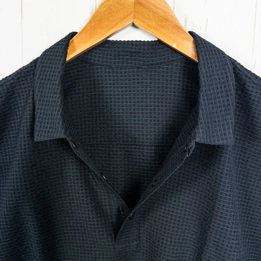 男式小号灰色 Ridge Mountain Gear 舒适套头短袖衬衫，Trail Shadow，涤纶