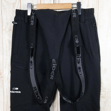 【Men's M ブラック系】 Eider ( エイダー ) ソフトシェル ビブパンツ フリース内張り EIV2801 International Men's Black ソフトシェル ロングパンツ ボトムス ウェア - 【公式】2ndGEAR（セカンドギア）Webショップ【登山用品・アウトドア用品専門 買取販売店】