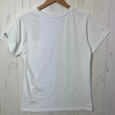[Women's L White-based] The North Face S/S Pocket Tee Polyester Wear Tops Inner Shirt Short-sleeve T-shirt Crew Neck Synthetic Fiber z00055436
