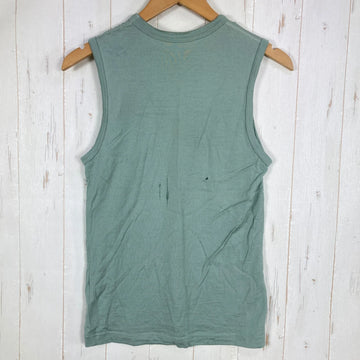 【Men's S グリーン系】 Yamatomichi ( 山と道 ) 100 パーセント ライト メリノ スリーブレス 100% Light Merino Sleeveless メリノウール100% 日本製 メリノウール ウェア トップス インナー シャツ タンク - 0