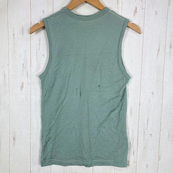 【Men's S グリーン系】 Yamatomichi ( 山と道 ) 100 パーセント ライト メリノ スリーブレス 100% Light Merino Sleeveless メリノウール100% 日本製 メリノウール ウェア トップス インナー シャツ タンク