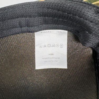 【OneSize ブラック系】 Hungerknock Originals ( ハンガーノック オリジナルス ) カモフラージュ ツバタン キャップ Camouflage TSUBATAN CAP ポリエステル ウェア ウェア小物 ヘッドウェア キャップ z0005