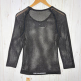 【Men's S/M ブラック系】 Millet ( ミレー ) ドライナミック メッシュ 3/4 スリーブ クルー DRYNAMIC MESH 3/4 SLEEVE CREW ポリプロピレン ウェア トップス インナー シャツ ロングスリーブTシャツ クルーネック 化