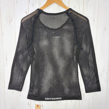 【Men's S/M ブラック系】 Millet ( ミレー ) ドライナミック メッシュ 3/4 スリーブ クルー DRYNAMIC MESH 3/4 SLEEVE CREW ポリプロピレン ウェア トップス インナー シャツ ロングスリーブTシャツ クルーネック 化