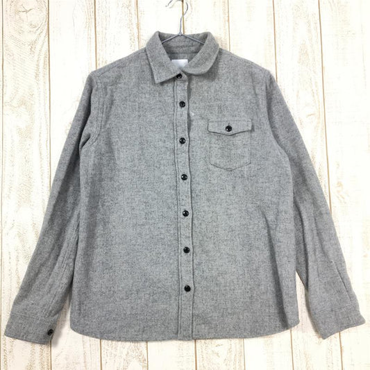 [Women's M Gray] The North Face Long Sleeve Wool Shirt L/S Wool Shirt NRW61509 Asian Women's Wool Long Sleeve Shirt Inner Shirt Tops Wear