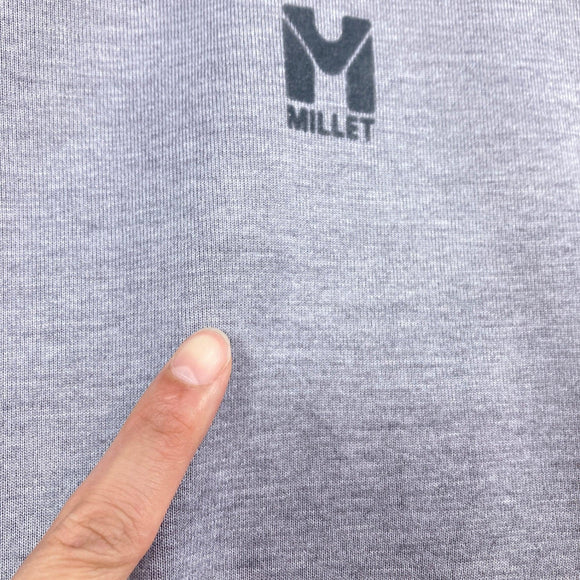 【Men's XS ネイビー系】 Millet ( ミレー ) インセクト バリヤー M ロゴ Tシャツ ショート スリーブ Insect Barrier M Logo T Shirt Short Sleeve ポリエステル ウェア トップス インナー シャツ ショー