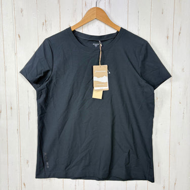 【Women's M ブラック系】 Houdini ( フーディニ ) ウィメンズ カバー ティー W's Cover Tee 840016 TRUE BLACK z00055977 TRUE BLACK 化繊 ショートスリーブTシャツ クルーネック インナー シャツ