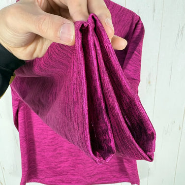 Phenix Ease Melange Long Sleeve Jacket, Women's, Size L, Pink. Polyester fleece top, outerwear jacket, size z00055657.