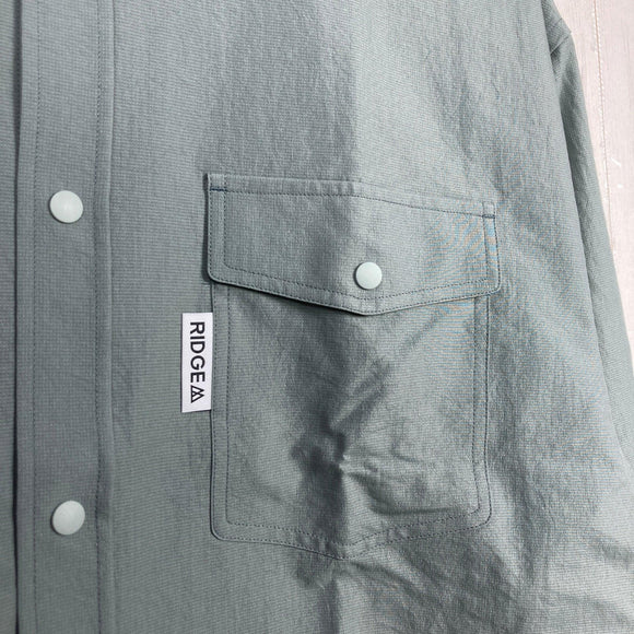 【Men's XL グリーン系】 Ridge Mountain Gear ( リッジマウンテンギア ) ベーシック ロングスリーブ シャツ Basic Long Sleeve Shirt Sage Green ポリエステル ウェア トップス インナー シャツ ロングス