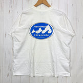 【Men's L ホワイト系】 1998 Patagonia ( パタゴニア ) オーガニックコットン サーフボード ティー 生産終了モデル 入手困難 黒タグ オーガニックコットン ウェア トップス インナー シャツ ショートスリーブTシャツ クルーネック コットン