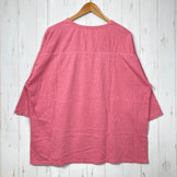 【Men's XL ピンク系】 Gohemp ( ゴーヘンプ ) ワイド フットボール ティー Wide Football Tee ヘンプコットン 七分袖 ワイドシルエット ヘンプ ウェア トップス インナー シャツ ショートスリーブTシャツ クルーネック コットン