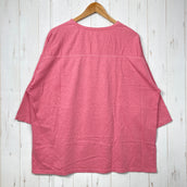 【Men's XL ピンク系】 Gohemp ( ゴーヘンプ ) ワイド フットボール ティー Wide Football Tee ヘンプコットン 七分袖 ワイドシルエット ヘンプ ウェア トップス インナー シャツ ショートスリーブTシャツ クルーネック コットン