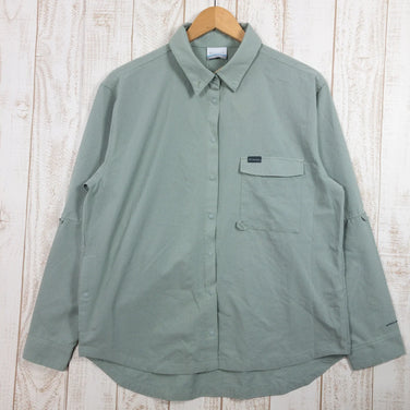 【Women's L グリーン系】 Columbia ( コロンビア ) エンジョイ マウンテンライフ オムニフリーズゼロ ロングスリーブシャツ Enjoy Mountain Life OFZ LS Shirt ポリエステル PL6208 Asian Women's - 【公式】2ndGEAR（セカンドギア）Webショップ【登山用品・アウトドア用品専門 買取販売店】