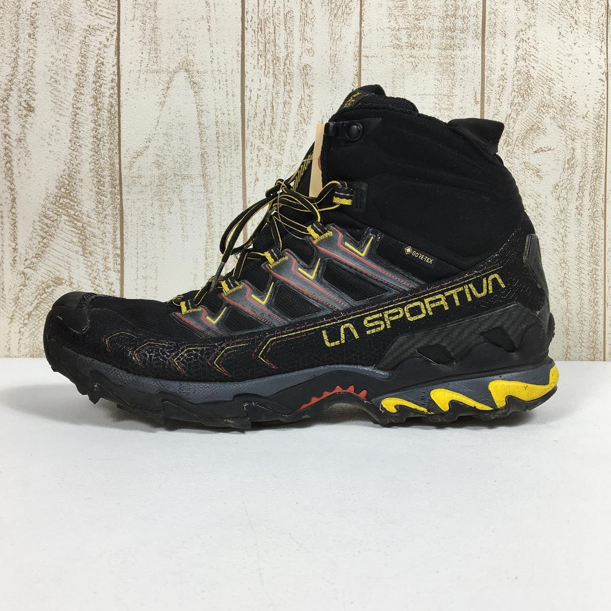 【男式 27.9cm 黑色】La Sportiva Ultra Raptor 2 Mid Gore-Tex Ultra Raptor Ii Mid Gtx 徒步鞋 34B 男式 999100 黑/黄 Treck