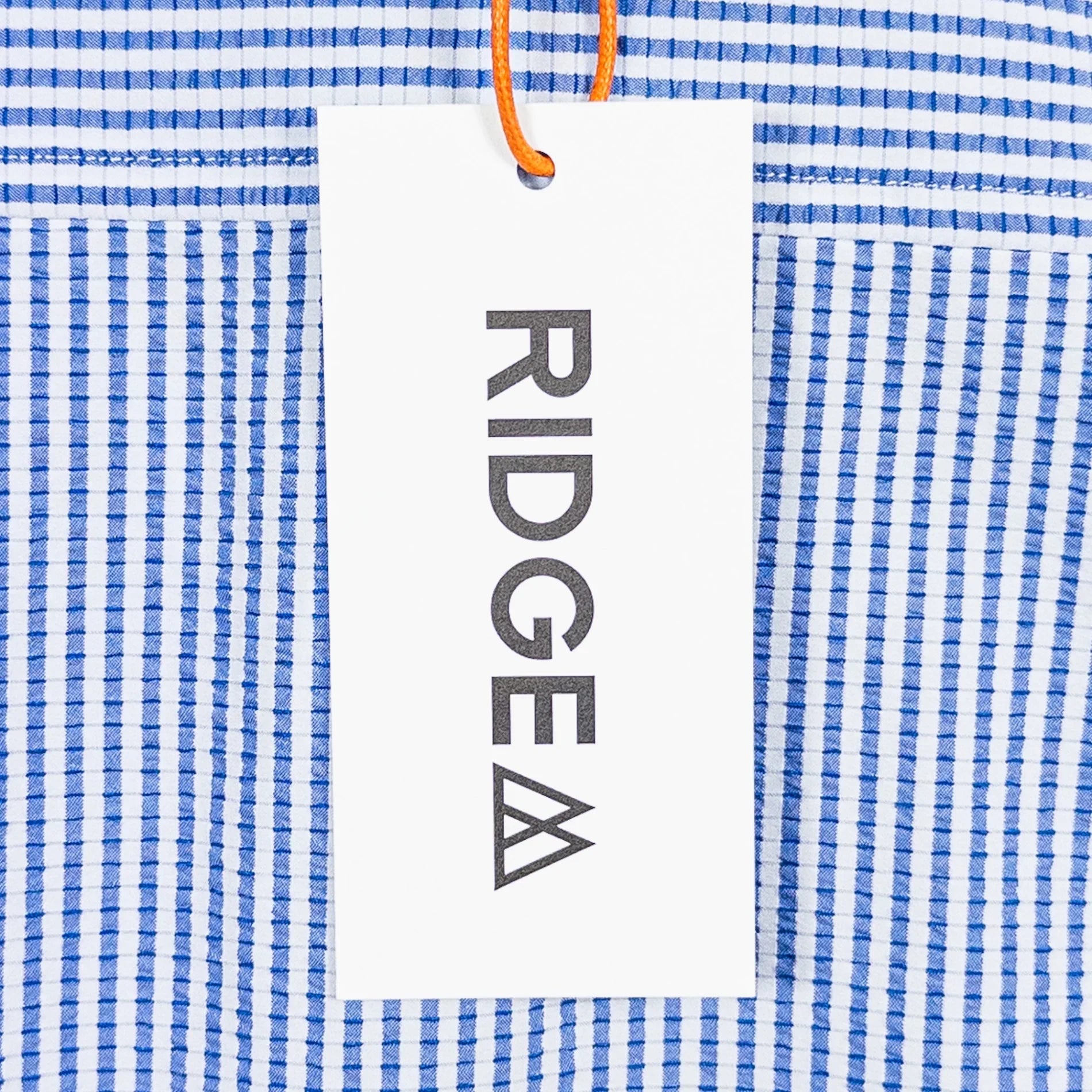 【Men's S ブルー系】 Ridge Mountain Gear ( リッジマウンテンギア ) ベーシック ロングスリーブ シャツ ストライプ Basic Long Sleeve Shirt Stripe Blue x White ポリエステル ウェア トップ - 【公式】2ndGEAR（セカンドギア）Webショップ【登山用品・アウトドア用品専門 買取販売店】
