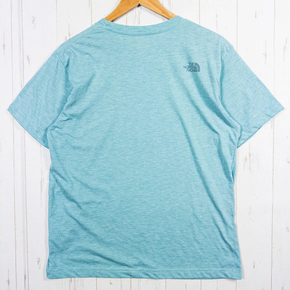 【Men's L ブルー系】 The North Face ( ザ・ノースフェイス ) ショート スリーブ カラー ヘザー ロゴ ティー S/S Color Heather Logo Tee ポリエステル ウェア トップス インナー シャツ ショートスリーブTシャ