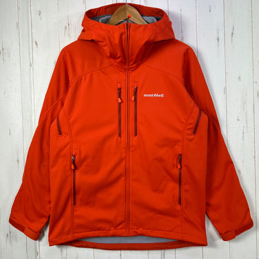 【Men's M オレンジ系】 Montbell ( モンベル ) クリマバリア パーカ Clima Barrier Parka ポリエステル ウェア トップス アウター ジャケット ソフトシェル z00056638  ソフトシェル アウター ジャケット トップス