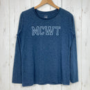 【Women's XL ネイビー系】 The North Face ( ザ・ノースフェイス ) ロングスリーブ RDT ウール クルー ポリエステル ウェア トップス インナー シャツ ロングスリーブTシャツ クルーネック ウール z00058999  ウール ロングスリ-1