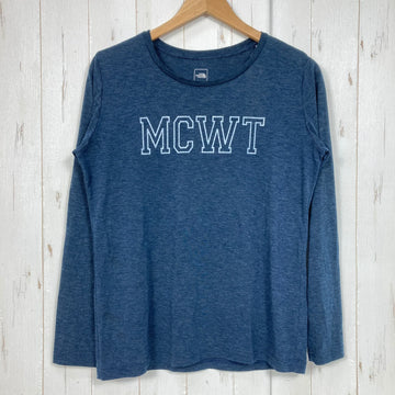 【Women's XL ネイビー系】 The North Face ( ザ・ノースフェイス ) ロングスリーブ RDT ウール クルー ポリエステル ウェア トップス インナー シャツ ロングスリーブTシャツ クルーネック ウール z00058999  ウール ロングスリ