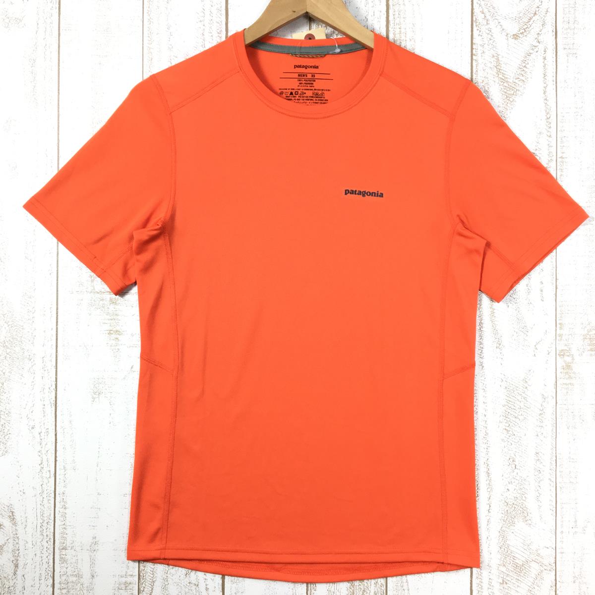 [Men's XS Orange] Patagonia Short Sleeve Fore Runner Shirt Discontinued model Hard to find 23658 International Men's Synthetic Shirt