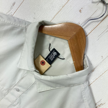 【Men's L ベージュ系】 Mountain Hardwear ( マウンテンハードウェア ) トレイル センダー ショートスリーブ Trail Sender Short Sleeve ポリエステル ウェア トップス インナー シャツ ショートスリーブシャツ 化