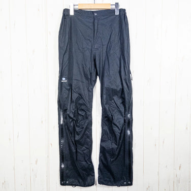 男式 M 黑色 Finetrack Ever Breath Photon 裤子，尼龙，防雨外套，长裤，z00052908