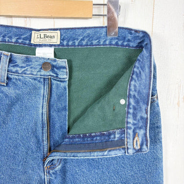【Men's 30-30 ネイビー系】 Llbean ( エルエルビーン ) ダブル・エル・ジーンズ クラシック・フィット フリースの裏地付き Double L Jeans Classic-Fit Fleece-Lined Stonewashed ウェア ボトムス ロングパ