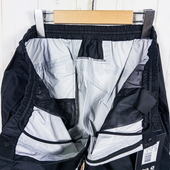 【Men's L ブラック系】 Jackwolfskin ( ジャックウルフスキン ) JP トレイル ヘッズ パンツ JP TRAILHEADZ PANTS ナイロン ウェア ボトムス ロングパンツ レインシェル z00053090  レインシェル ロングパンツ