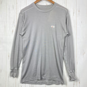 【Men's L グレー系】 Zeropoint By Montbell ( ゼロポイント By モンベル ) ロングスリ－ブ ベースレイヤー ティー ポリエステル ウェア トップス インナー シャツ ロングスリーブTシャツ クルーネック 化繊 z00058442