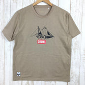 【Men's M ベージュ系】 Chums ( チャムス ) キャンプ Tシャツ 速乾 CH01-1762 Men's 化繊 ショートスリーブTシャツ クルーネック インナー シャツ トップス ウェア - 【公式】2ndGEAR(セカンドギア)Webショップ【登山用品・アウトドア用品専門 買取販売店】