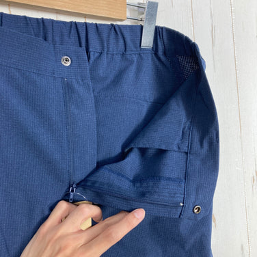 【Men's L ネイビー系】 Millet ( ミレー ) ブリーズ メッシュ パンツ Breeze Mesh Pants ポリエステル ウェア ボトムス ロングパンツ ソフトシェル z00058912  ソフトシェル ロングパンツ ボトムス ウェア