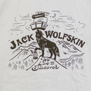 【Men's M アイボリー系】 Jackwolfskin ( ジャックウルフスキン ) ジェーピー ウォウ ピーク ウルフ ティー JP WHW PEAK WOLF T オーガニックコットン ウェア トップス インナー シャツ ショートスリーブシャツ コットン z0-6
