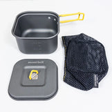 均码 灰色 Montbell Alpine 方形 13 英寸铝制炊具 炊具 锅具 z00053222