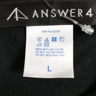 【Men's L ブラック系】 Answer4 ( アンサーフォー ) うさぎ ティー シャツ ポリエステル Asian Men's Ultra Heavy コラボ 化繊 ショートスリーブTシャツ クルーネック インナー シャツ トップス ウェア - 【公式】2ndGEAR（セカンドギア）Webショップ【登山用品・アウトドア用品専門 買取販売店】