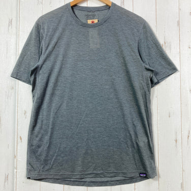 【Men's M グレー系】 2023 Patagonia ( パタゴニア ) キャプリーン クール トレイル シャツ Capilene Cool Trail Shirt FGE ポリエステル ウェア トップス インナー シャツ ショートスリーブTシャツ クルーネ